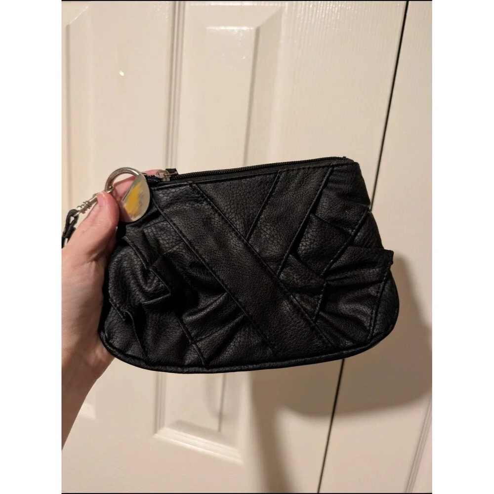 Vintage Y2K Claire's Black Wristlet Clutch